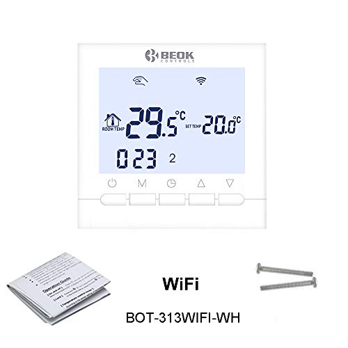 Beok Termostato Wifi per Caldaia a Gas, Termostato...