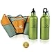 Hydration Belt with 2 16oz BPA Free Bottles - Water Bottle Holder - Roomy Zip Pouch for iPhone & Essentials - Ideal for Runners and Hikers - Lightweight & Comfortable to Wear While Running and Hiking
