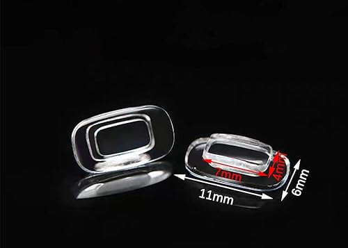 Miniatura 2 de BEHLINE - Almohadillas de nariz para gafas de sol, 5 pares de lentes de nariz, de silicona suave, rectangulares, kits de reparación, piezas de