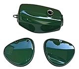 Made in Germany Tank Kraftstoffbehälter + Seitendeckel grün für Simson S51, S70 Enduro
