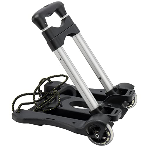 KEILEOHO Folding Hand Truck, 88 Lbs/40 Kg Capacity Small Foldable Luggage Cart with 2 Wheels and 2 Bungee Cords, Solid Construction Utility Cart, Portable Fold Up Dolly for Moving and Shopping by KEILEOHO - Image 5