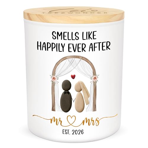 TEEZWONDER Wedding Gifts for Couples 2026 - Vanilla Lavender Candle 10 oz
