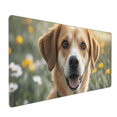 Tapis de souris de jeu motif chien XL pour éliminer la fatigue du poignet