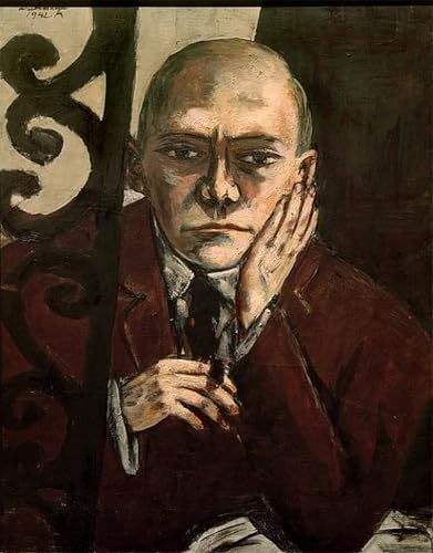 Toile Pour la Décoration Murale Max Beckmann Autoportrait 60x90
