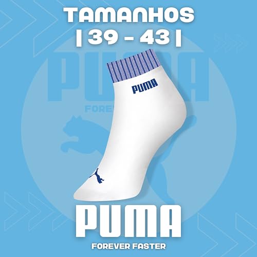 KIT 04 MEIA CANO BAIXO ESPORTIVA MASCULINA KIT - PUMA | KIT - B | 39-43