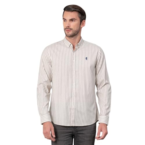 Image of Red Tape Striped Regular Fit Shirt For Men | Comfortable & Stylish