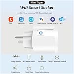 Tuya WiFi Smart Socket 16A/20A with Power Metering Mobile APP Remote Control European Standard