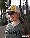 Jeep Have Fun Out There Patch Garment Washed Trucker Hat Unstructured (US, Alpha, One Size, Yellow)