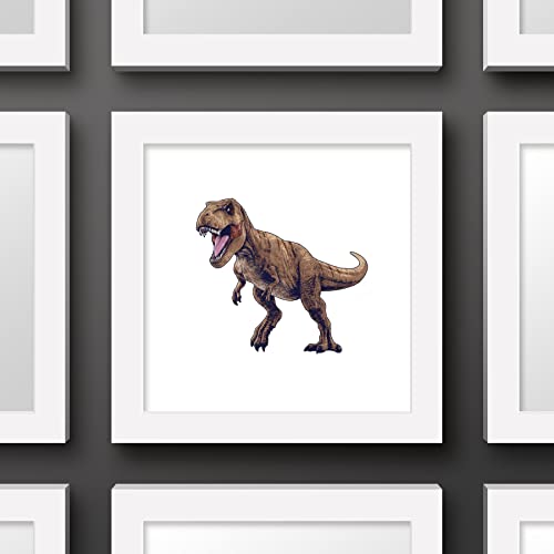 Décoration Murale T. Rex Jurassic World Cadre Blanc Gallery Pops Poster 30,5 cm - 3