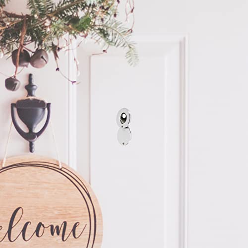 Stobok Car Door Protector Door Viewer Cover Lid Privacy Cover Door Hole Cover Plate Privacy View Lid Copper Door Viewer Peephole Copper (Silver) Door Peephole #TOP1