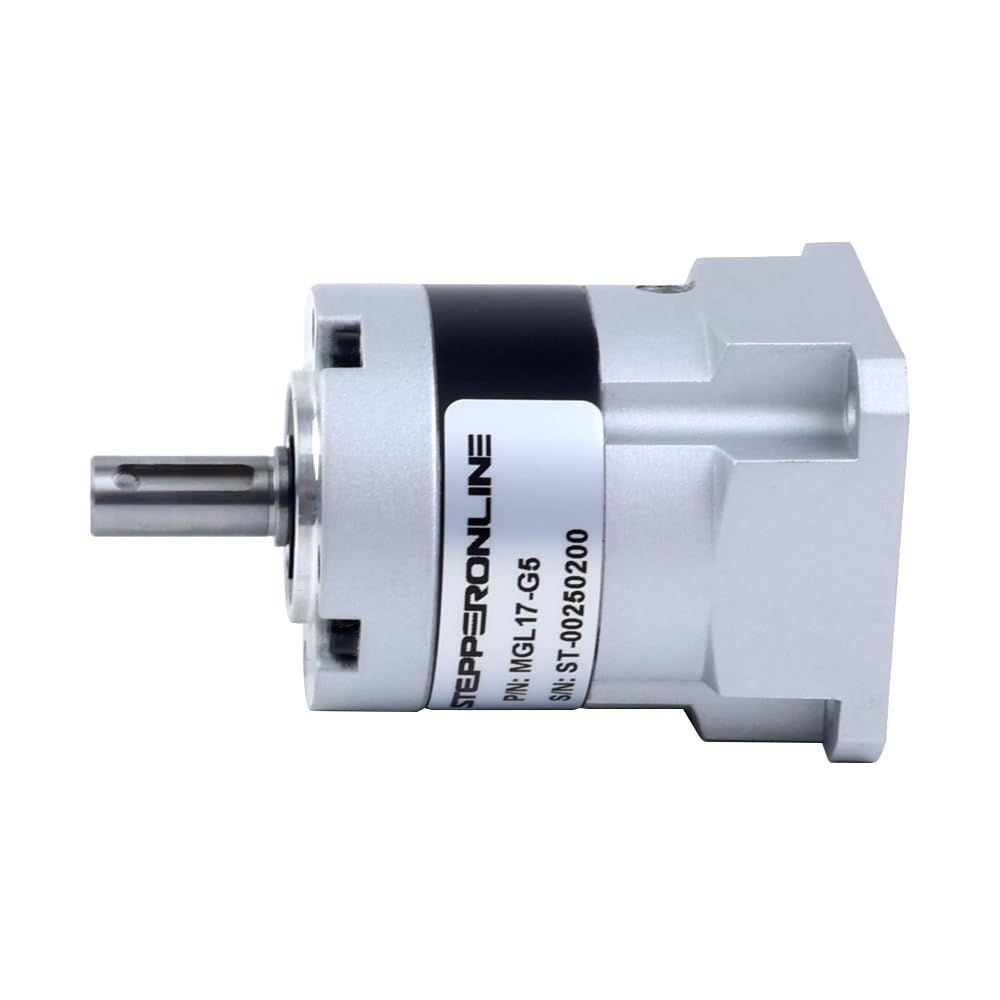 STEPPERONLINE MGL Relación de engranajes planetarios 5:1 Backlash 30arc-min Motor paso a paso Nema 17 Eje 5 mm