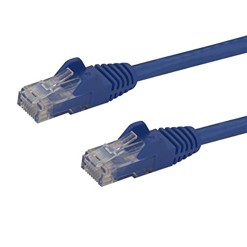 StarTech.com 150ft CAT6 Ethernet Cable - Blue CAT 6 Gigabit Ethernet Wire -650MHz 100W PoE++ RJ45 UTP CAT6 Network/Patch Cord Snagless w/Strain Relief Fluke Tested UL/TIA Certified (N6PATCH150BL)