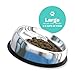 Enhanced Pet Bowl – Slanted Stainless Steel Dog Bowl for Flat-Faced Breeds Like Bulldogs, Pugs, Frenchies – Raised Back, No-Spill, Reduces Gas & Mess – Large Size, Non-Slip, Food-Grade