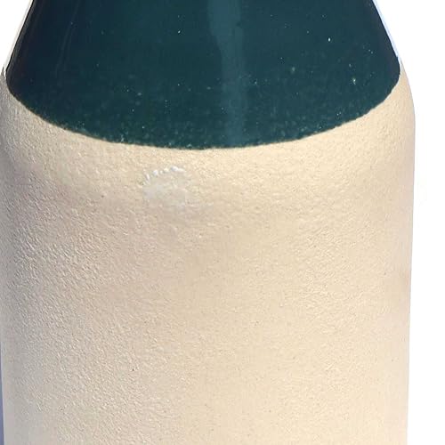 Image of Pure Source India Porcelain Flower Vase (8 Inch) (Green) (Without Flower)