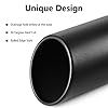 A-KARCK Exhaust Tip 3.5 Inch Inlet, 3.5" Inlet 5" Outlet 12" Long Black Coated Finish Muffler Tip For Truck Tailpipe, Stainless Steel Rolled Edge
