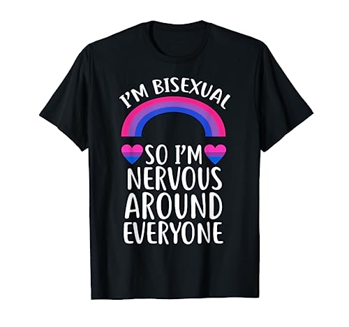 Funny Bisexual Pride Flag Colored Quote Gift T-Shirt