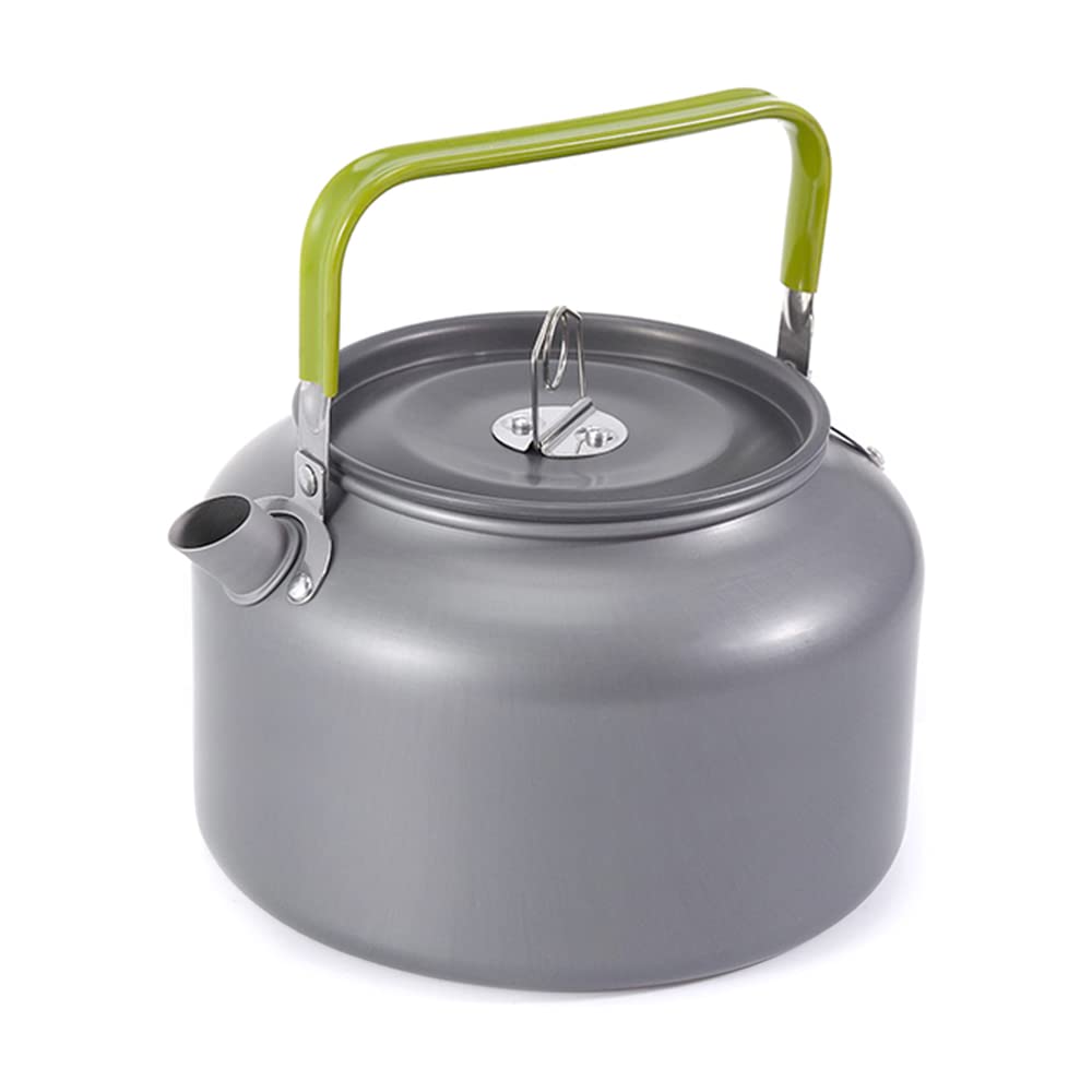 NEAR STOP 1.6L Outdoor Camping Kettle, Aluminum Water Pot with Carrying Bag, Compact Lightweight Camp Tea Kettle Coffee Pot for Hiking Picnic Camping