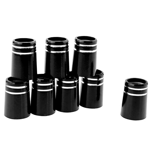 Aylifu Golf Iron Ferrule For Cone Tip Iron Wedge Body With Double Chrome Plated Ring (Black -8-Piece Packs) #TOP3