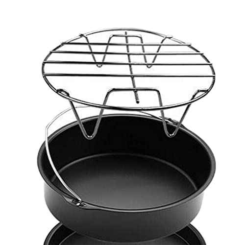 Aknhd Fire Glass Single Deck Grill Steel Air Fryer Accessories Burning Ring #TOP1