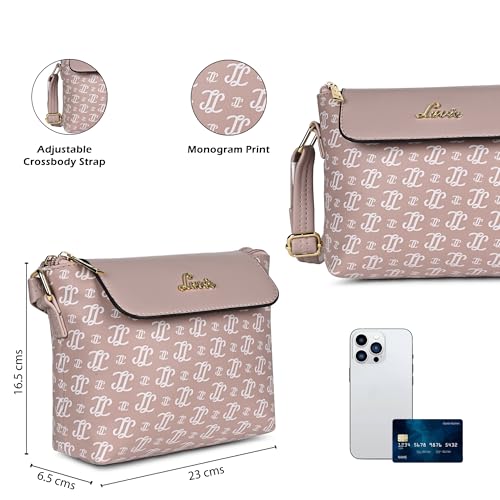 Image of Lavie Women's Mono LL Rio Flap Crossbody Sling Bag | Ladies Purse Handbag | Gift for Women