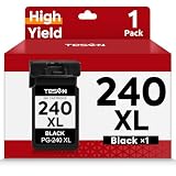 TESEN PG-240XL CL-241XL Ink Cartridge Replacement for Canon 240XL 241XL 240 241 PG-240 CL-241 XL for PIXMA MG3600 MG3620 MG3520 TS5120 MG2120 MG3220 MX372 Printer Ink Cartridge (1 Black)