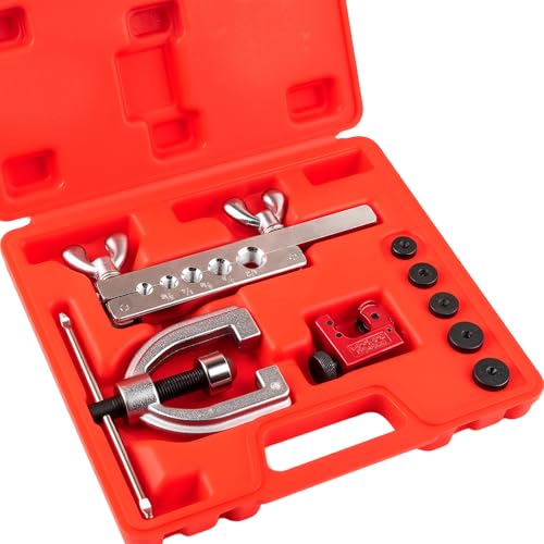 Esakoya Brake Line Flaring Tool Kit with 5 Adapter, 45