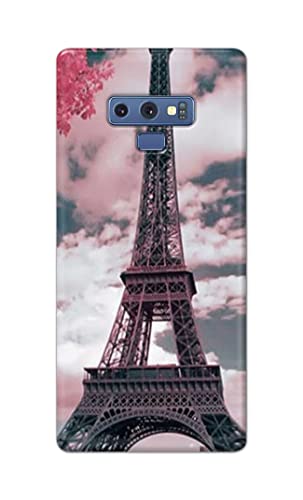 Image of Lovers Famous Place Eiffel Tower in Paris Hard Back Case Cover for Samsung Galaxy Note 9, SM-N960F / DS, SM-N960U, SM-N9600 / DS Back Cover -(J5) VNS2227