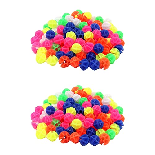 KTELI 316Pcs Bicycle Round Decorative Colored Beads Spokes Decorations Plastic Cilp Spoke Beads