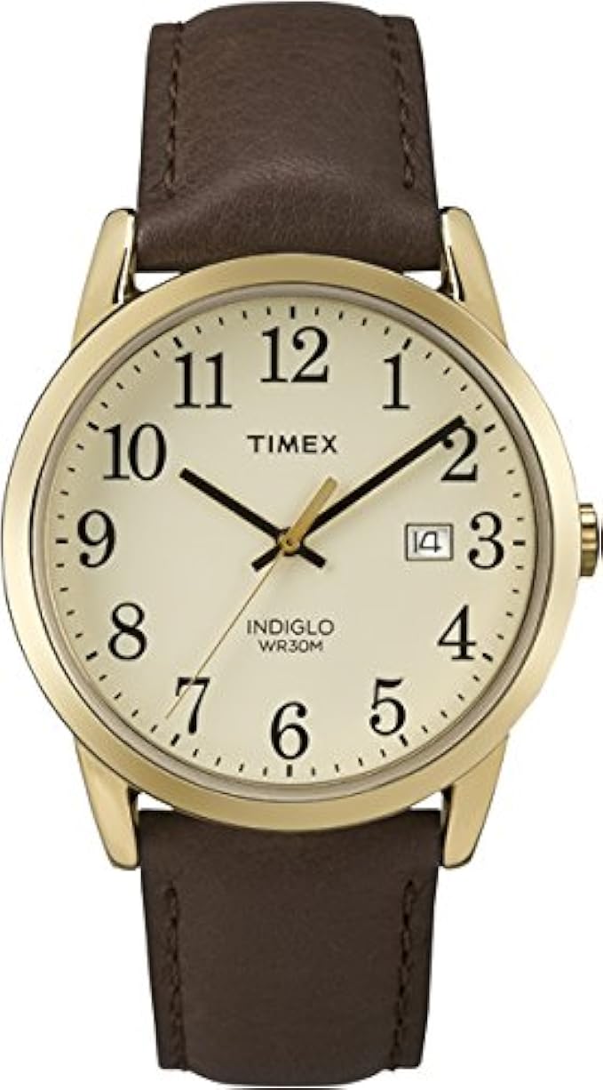 Timex Easy Reader 38mm Leather Strap Watch