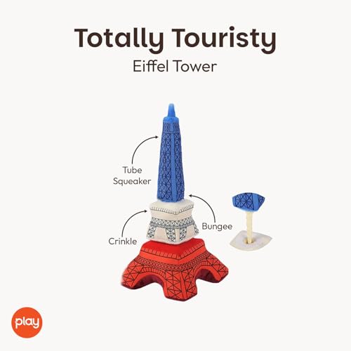 Juguete para perro de peluche con diseño de Torre Eiffel talla S 3