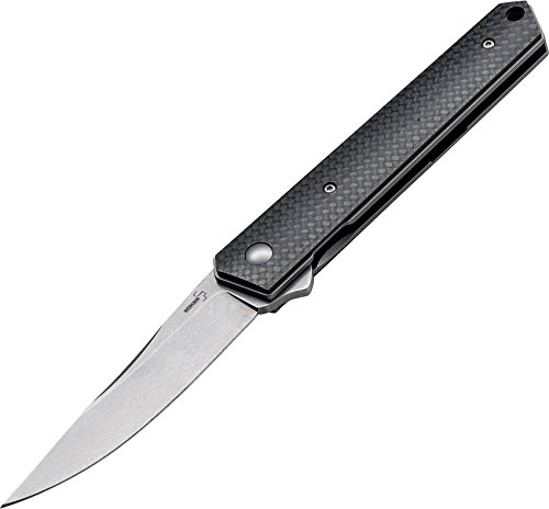 Boker Plus USA Plus Lucas Burnley Kwaiken Flipper Carbon Folding Knife with 3.54" VG10 Satin Steel