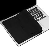 2 Pack Microfiber Liner Cleaning Cloth 15' 16' MacBook Air/MacBook Pro Screen Keyboard Imprint Protection, Keyboard Protector Compatible with MacBook Air 15.3' /MacBook Pro 15'/MacBook Pro 16'-Black