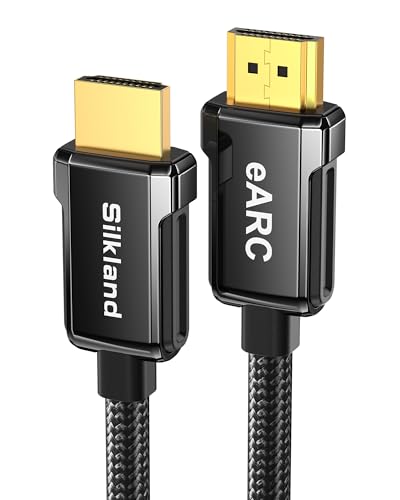 Silkland HDMI eARC/ARC Cable for Soundbar 6.6FT, High Speed HDMI