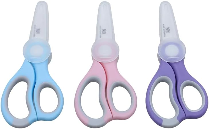 Vista 3 de Tijeras duraderas para alimentos para bebés (cerámica) (PURPLE)