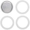 Packing 3 gaskets and 1 filter for aluminum coffee pot 1 cup  urban country home decor