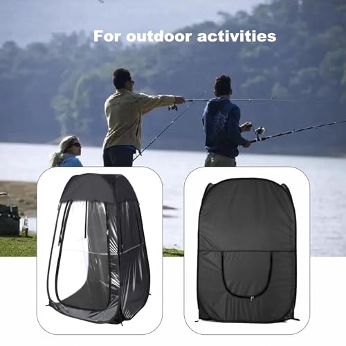 Carpa deportiva portátil pop up negra para 1 persona miniatura 5