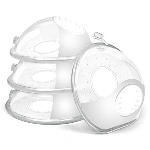 Image of Termichy Milk Collector for Breastfeeding - Soft Breast Shells for Sore Nipples (2 oz/75 ml, 4 pcs)