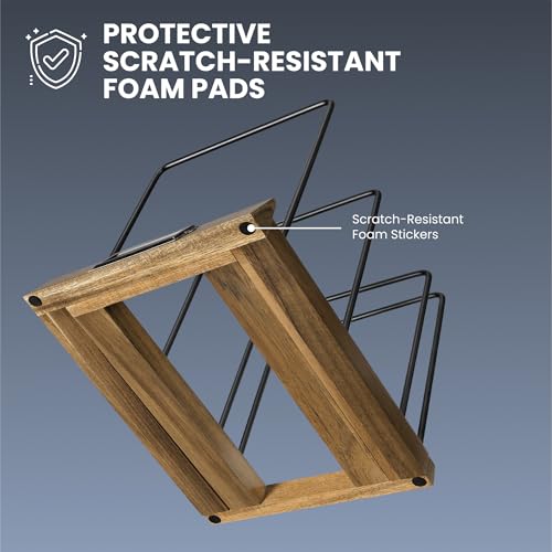 Support vinyle extensible en bois porte-disques 33 tours - 6