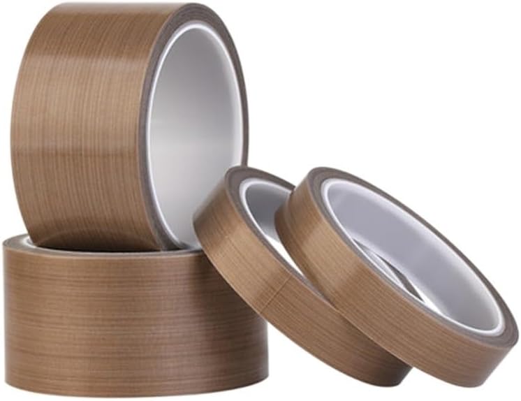 0.18mm 300 Degree High Temperature Resistance Adhesive Tape Cloth Heat Insulation Sealing Machine PTFE Tape (Size : 50mm)