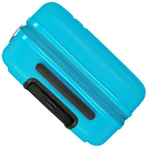 Valise soute légère Roll Road Menorca turquoise 46x65x24cm extensible - 7