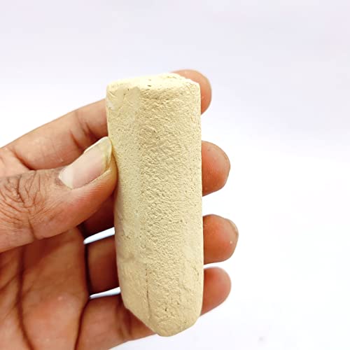 BRIJ HAAT Natural Gopi Chandan Iskcon tika with Plate and 16 Types Metal tika Stamp Forehead (SK70g - P1)