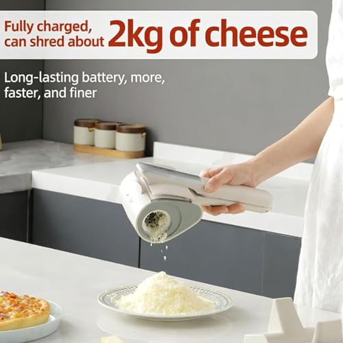 Rallador eléctrico de queso recargable inalámbrico miniatura 2
