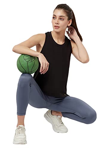 Image of TRUEREVO Sports Leggings for Women-Stretch Dryfit High Waist 7 /8th Gymwear Pants with Back Zipper Pocket-Quick Dry Activewear-Training Tights- for Yoga, Sports, Gym, Workout and Running