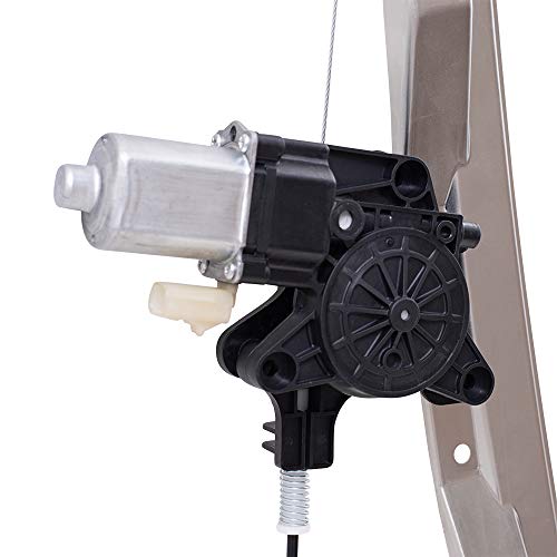 Brock Replacement Drivers Front Power Window Regulator & Motor Assembly W/ 2 Pin Connector Compatible With 08-18 Grand Caravan Town & Country C/V Tradesman Van 68030661Aa #TOP5