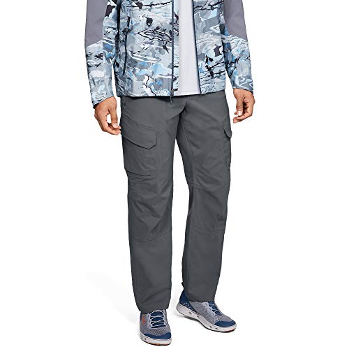 Under Armour Outerwear Mens Fish Hunter Cargo Pant, Pitch Gray (012)/Pitch Gray, 30/36