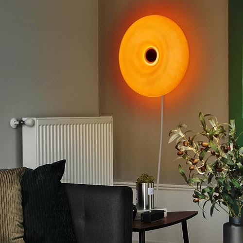 Kątowa lampa ścienna, 3-kolorowy Touch Ściemniane wtyczka, Oczywista dioda LED do biurka do sypialni, Modern Decor Night Light