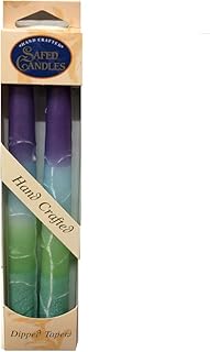 Safed Purple Taper Candles