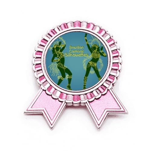 Broche culturelle brésilienne métal rose M pour habiller un vêtement triste