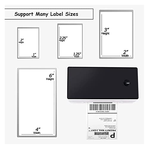 Image of Thermal Shipping Label Printer 4x6 Commercial Direct Thermal Label Maker Compatible with Shopify Support Multiple Systems(USB)