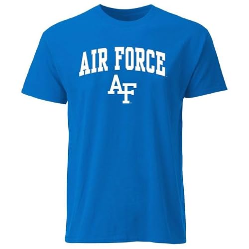Barnesmith United States Air Force Academy USAF Falcons Short-Sleeve T-Shirt, Spirit, Royal Blue, X-Large